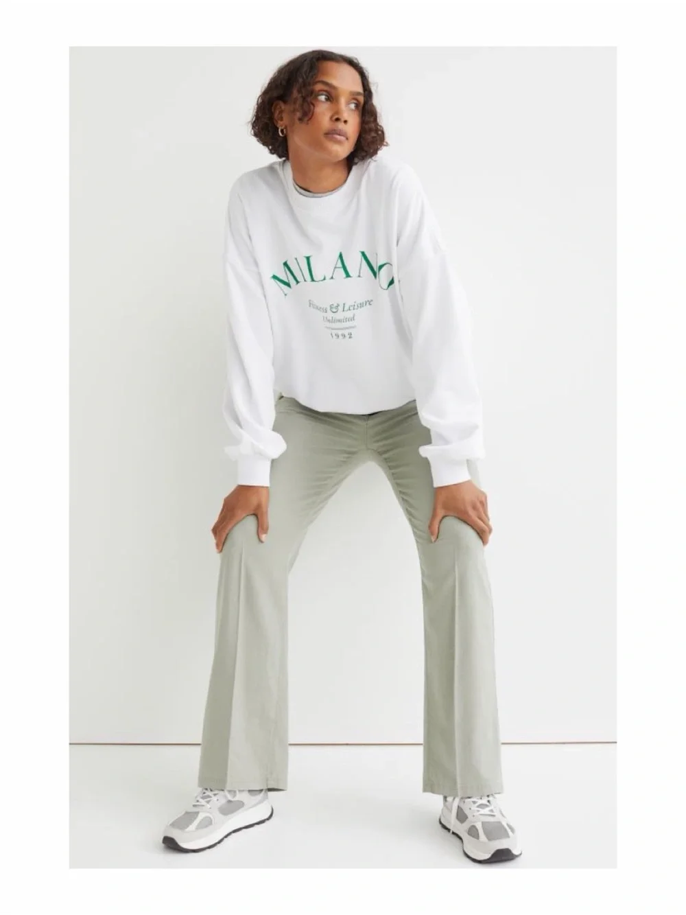 H&M | Sage Green Linen Pants